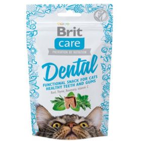 Brit Care 12x50 gr Dental Hindili Kedi Bisküvisi