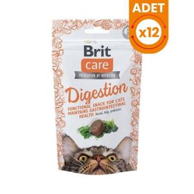 Brit Care 12x50 gr Snack Digestion Sindirim Sistemi Düzenleyici Kedi Ödül Maması