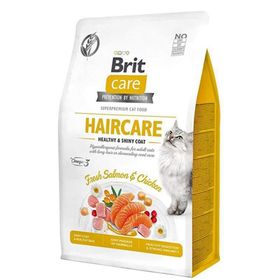 Brit Care 2 kg Hipoalerjenik Haircare Tavuk ve Somonlu Tahılsız Kedi Maması