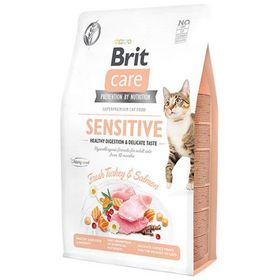 Brit Care 2 kg Hipoalerjenik Sensitive Hindi ve Somonlu Tahılsız Hassas Kedi Maması