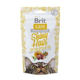 Brit Care 50 gr Snack Shiny Hair Parlak ve Sağlıklı Tüyler Için Kedi Ödül Maması
