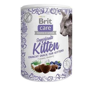 Brit Care 6x100 gr Süper Fruits Hindistan Cevizli ve Yaban Mersinli Yavru Kedi Ödül Maması