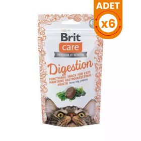 Brit Care 6x50 gr Snack Digestion Sindirim Sistemi Düzenleyici Kedi Ödül Maması