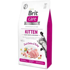 Brit Care 7 kg Hipoalerjenik Tahılsız Tavuklu ve Hindili Yavru Kuru Kedi Maması