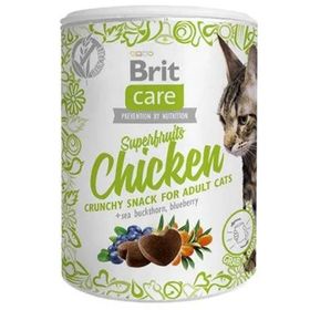 Brit Care Cat Snack Superfruits Chicken Tavuk Yaban Mersini Tahılsız 100 gr Kedi Ödülü