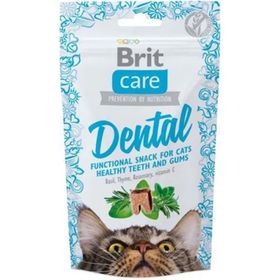 Brit Care Dental Biberiye Fesleğen Kekikli Granül 50 gr Yetişkin Kedi Ödülü