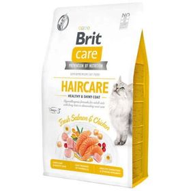 Brit Care Haircare Somon Tavuk Deri ve Tüy Sağlığı Tahılsız 7 kg Kedi Maması