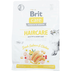 Brit Care Haircare Taze Somon ve Tavuklu Sağlıklı ve Parlak Tüyler için 2 kg Yetişkin Kedi Maması