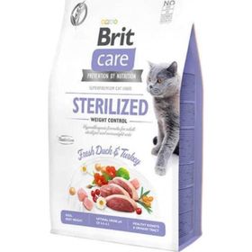 Brit Care Hipoalerjenik Sterilized 2 kg Ördek ve Hindili Tahılsız Kısırlaştırımış Kedi Maması