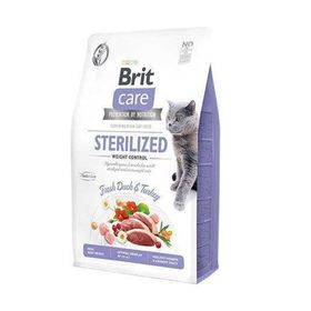 Brit Care Hipoalerjenik Sterilized 2×2 kg Ördek ve Hindili Tahılsız Kısırlaştırımış Kedi Maması