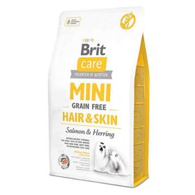 Brit Care Mini Hair Skin Somonlu Ve Ringa Balıklı Tahılsız 7 kg Köpek Maması