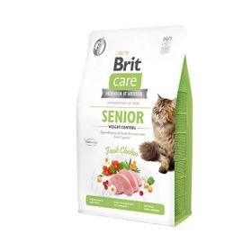 Brit Care Senior Hipoalerjenik 2 kg Kilo Kontrolü için Tavuklu Tahılsız Yaşlı Kedi Maması