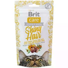 Brit Care Snack Shiny Hair Parlak Tüyler ve Sağlıklı Cilt İçin 50 gr Tahılsız Kedi Ödülü