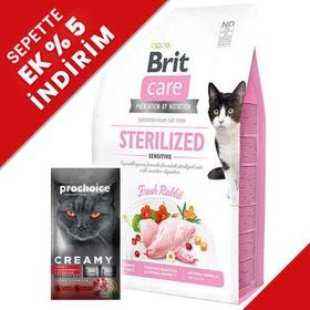 Brit Care Sterilised Sensitive 2 kg Tavşan Tahılsız Kısırlaştırılmış Kedi Maması