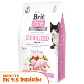Brit Care Sterilised Sensitive 2 kg Tavşan Tahılsız Kısırlaştırılmış Kedi Maması