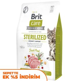 Brit Care Tahılsız Domuz Bağışıklık Destekleyici Kısırlaştırılmış 2 kg Kedi Maması