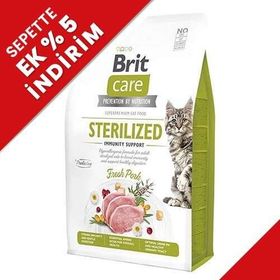 Brit Care Tahılsız Domuz Bağışıklık Destekleyici Kısırlaştırılmış 2 kg Kedi Maması