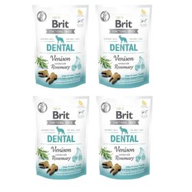 Brit Snack Dental Ağız ve Diş Sağlığı Yumuşak 4x150 gr Köpek Ödülü