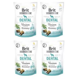 Brit Snack Dental Ağız ve Diş Sağlığı Yumuşak 4x150 gr Köpek Ödülü