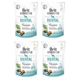 Brit Snack Dental Ağız ve Diş Sağlığı Yumuşak 4x150 gr Köpek Ödülü