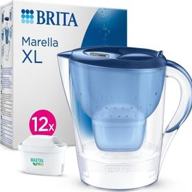 BRITA 3,5 lt Mavi Marella XL 12x Maxtra Pro All-In-1 Filtreli Su Arıtma Sürahisi