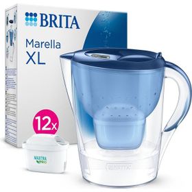 BRITA 3,5 lt Mavi Marella XL 12x Maxtra Pro All-In-1 Filtreli Su Arıtma Sürahisi