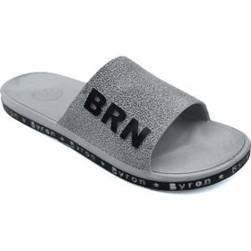 BRN Gri Kaymaz Taban Erkek Terlik