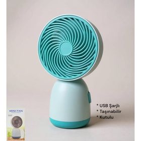 Brokoli Home Handheld USB Şarjlı El Fanı Mini Taşınabilir Yaz Serinleticisi Vantilatör