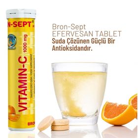 Bron-Sept Vitamin C 1000 mg 20 Efervesan Tablet