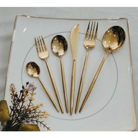 Brondoff 36 Parça Gold Titanyum Çatal Kaşık Bıçak Takımı