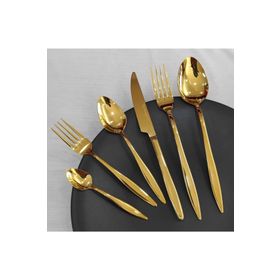 Brondoff Carmen 42 Parça Gold Titanyum Çatal Kaşık Seti