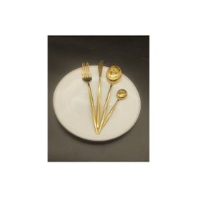Brondoff Gold 24 Parça Titanyum Çatal Kaşık Seti