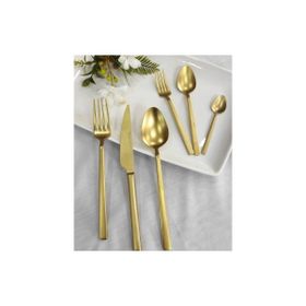 Brondoff Stayle 42 Parça Mat Gold Titanyum Çatal Kaşık Seti