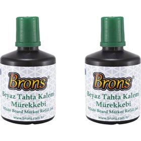 Brons 2 Adet 100 cc Beyaz Tahta Kalemi Mürekkebi