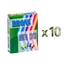 Brons 20 Adet Harita Çivisi