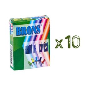 Brons 20 Adet Harita Çivisi