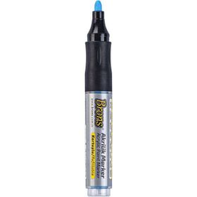 Brons 4 mm Mavi Akrilik Kartuşlu Marker Kalem
