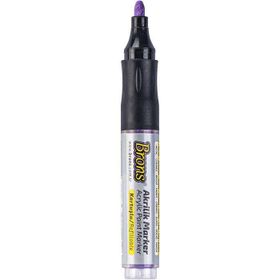Brons 4 mm Mor Akrilik Kartuşlu Marker Kalem