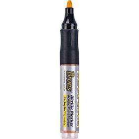 Brons 4 mm Turuncu Akrilik Kartuşlu Marker Kalem