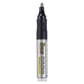 Brons 4 mm Yuvarlak Uç Gümüş Akrilik Marker