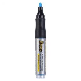 Brons 4 mm Yuvarlak Uç Mavi Akrilik Marker