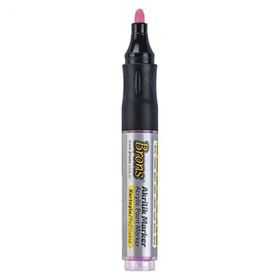 Brons 4 mm Yuvarlak Uç Pembe Akrilik Marker