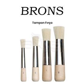 Brons 4'lü Süngerli Tampon Fırça