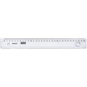 Brons BR-225 30 cm Mercekli Şeffaf Plastik Cetvel