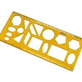 Brons BR-229 25 cm Brons Geometri Şablonu