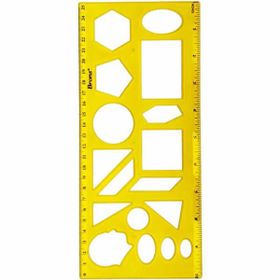 Brons BR-229 25 cm Brons Geometri Şablonu