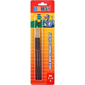 Brons BR-244 2-4-6 Sulu Boya Fırça Seti