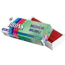 Brons BR-257 420 gr Kırmızı 10'lu Mühür Mumu