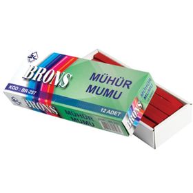Brons BR-257 420 gr Kırmızı 10'lu Mühür Mumu