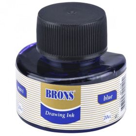 Brons BR-318 12 Adet 20 CC Mavi Çini Mürekkebi